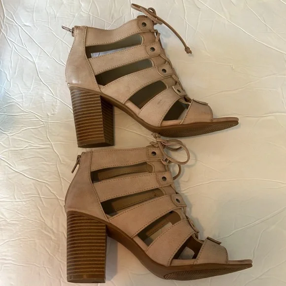 Rampage Valerie ankle blush heel shoes Sz 7M - Picture 7 of 10